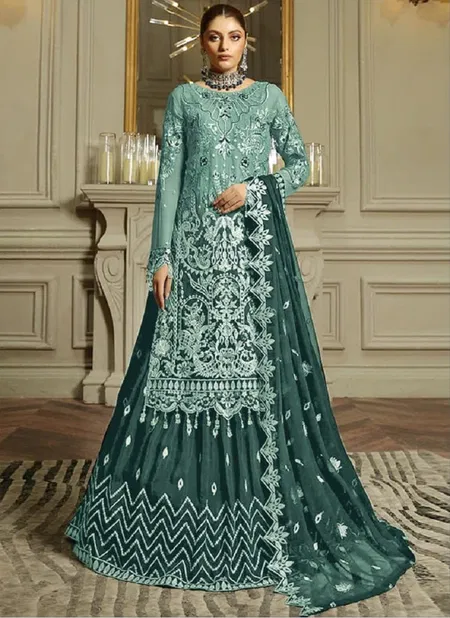  AK 143 Georgette Embroidery Pakistani Suits Exporters In India Catalog